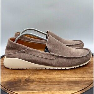 OLUKAI Ka'a Loafer Men's 12 Gray Suede Leather Slip On Shoes Casual New (Other)